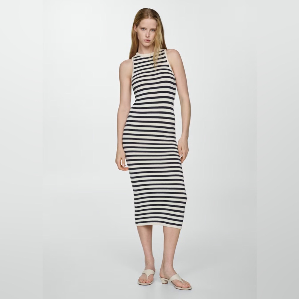 ‼️LAST CHANCE‼️ NWOT Mango Knit Long Striped Dress